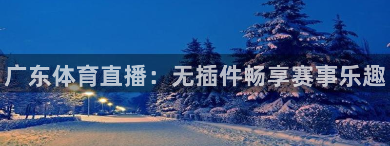 广东体育直播：无插件畅享赛事乐趣